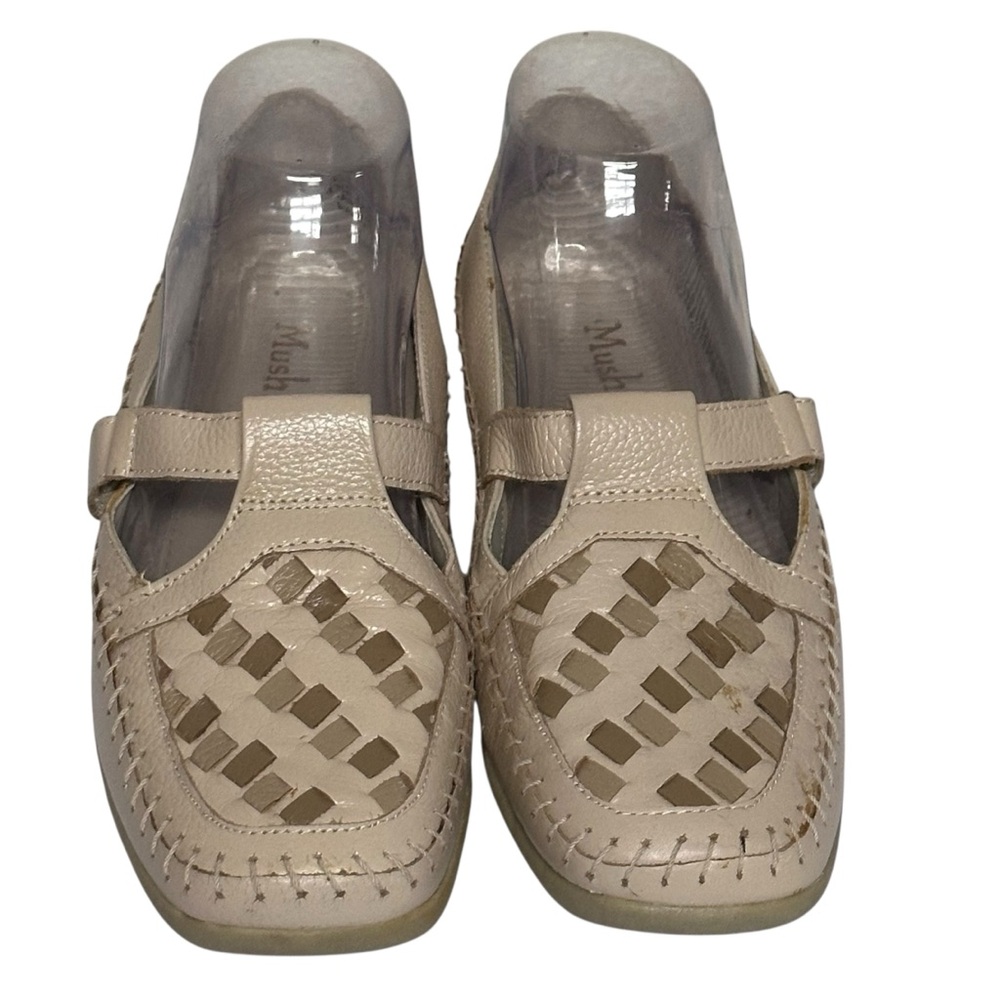 Mushrooms 84890 Genuine‎ Leather Tri-Color Comfort Flats Loafers Shoes 7.5 M